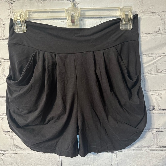Comfortable High Waist Black Shorts (317) - Picture 1 of 5
